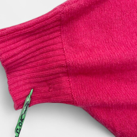 Trina Turk Women's Cashmere Sweater Wrap Sleeves One Size Pink - Picture 6 of 10